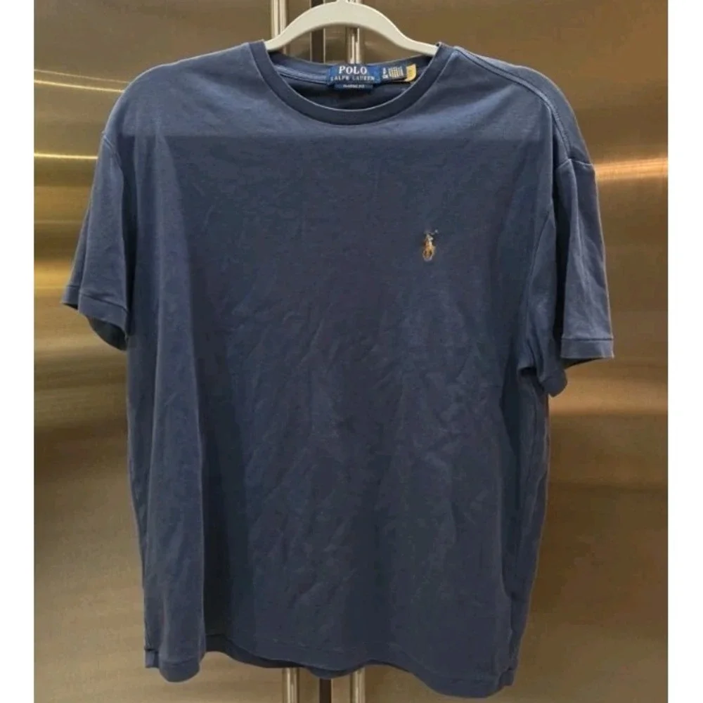 Polo Ralph Lauren Men's Soft Cotton Crewneck T-Shirt Navy Blue Pony SZ S Preppy